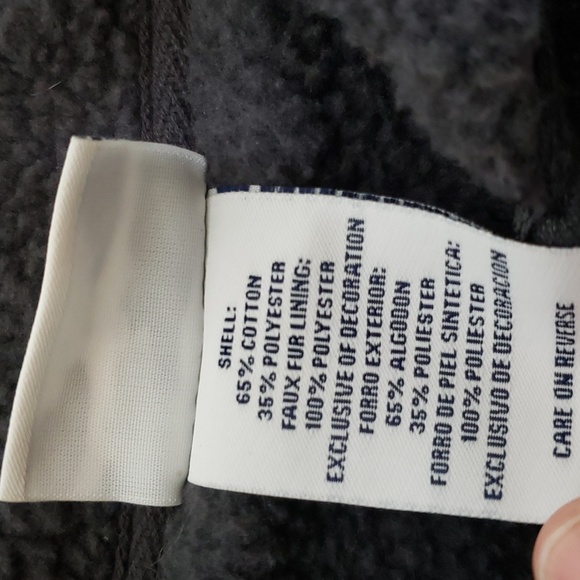 Pro Edge "Georgia" University of GA Dark Gray Faux Fur Lined Hoodie Size XL - Picture 12 of 13